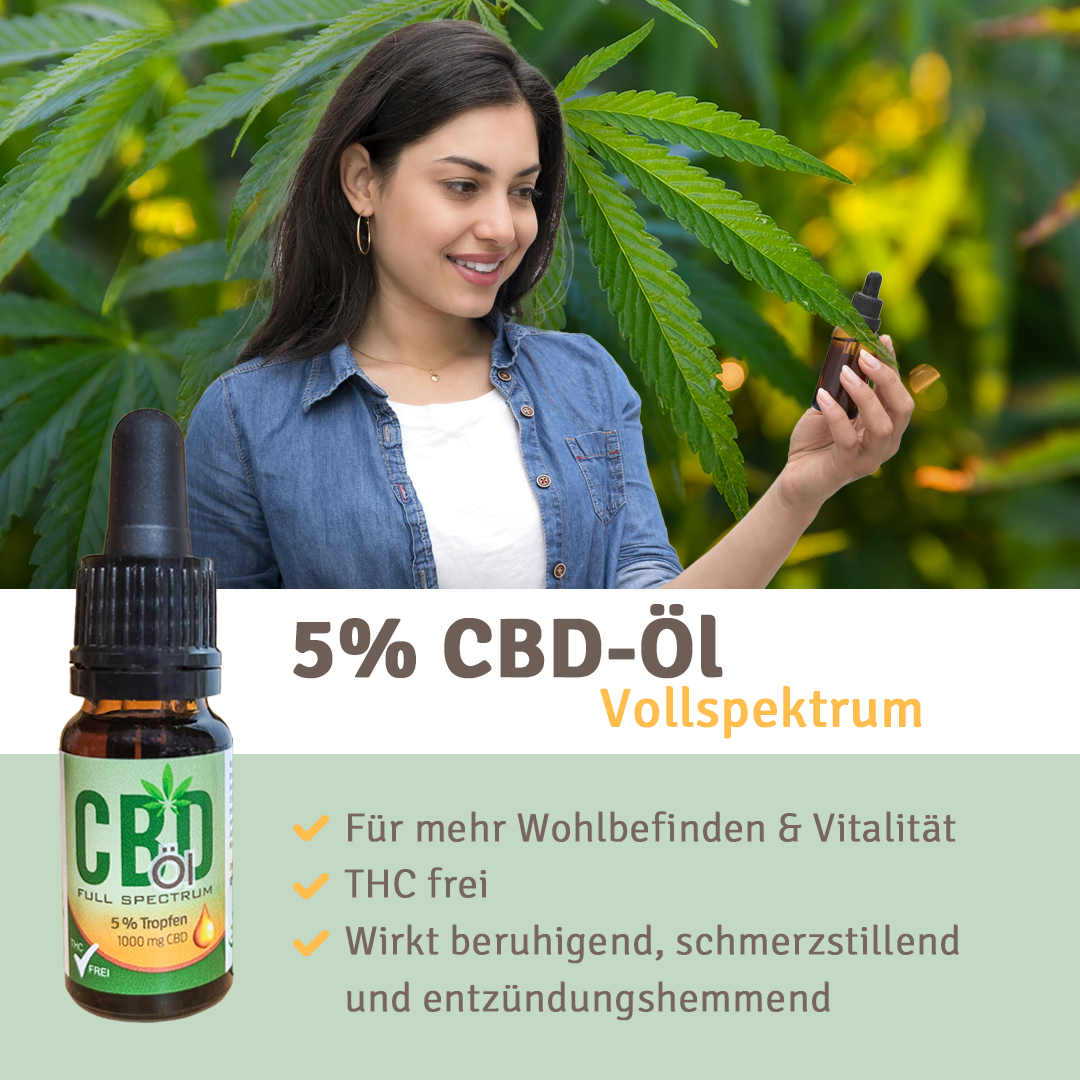 CBD Öl 5% BIO Vollspektrum