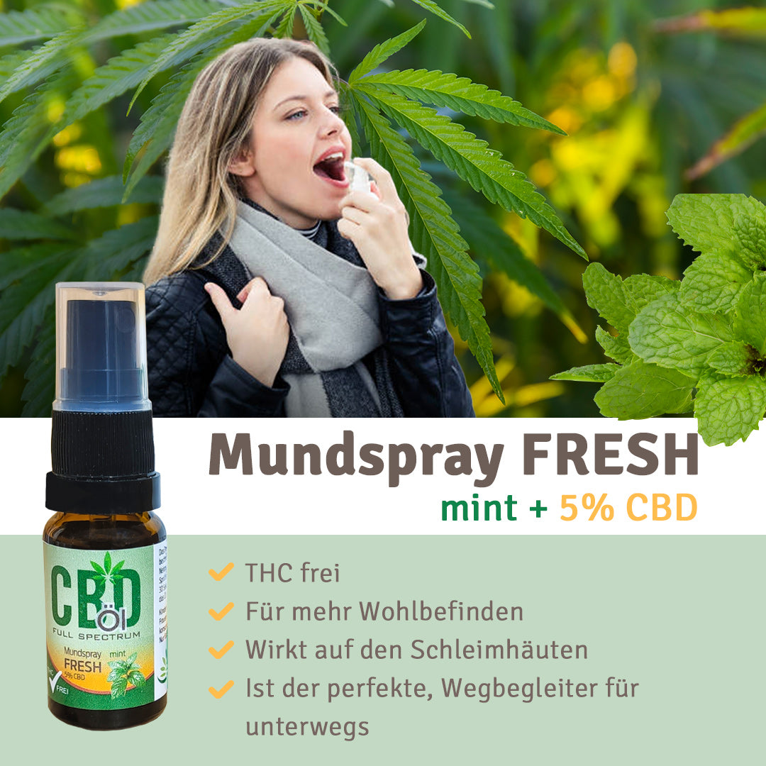 CBD Öl 5% Spray Fresh! BIO Vollspektrum